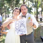 Bride and Groom Caricature by rafael diez cartoon you caricatures