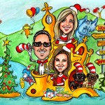 Digital Caricature for gifts from photos by Rafael Diez Cartoon You Caricatures